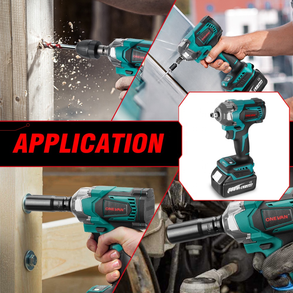 Power Tools Electrical - Klucz udarowy elektryczny bezszczotkowy 1200 N.m,