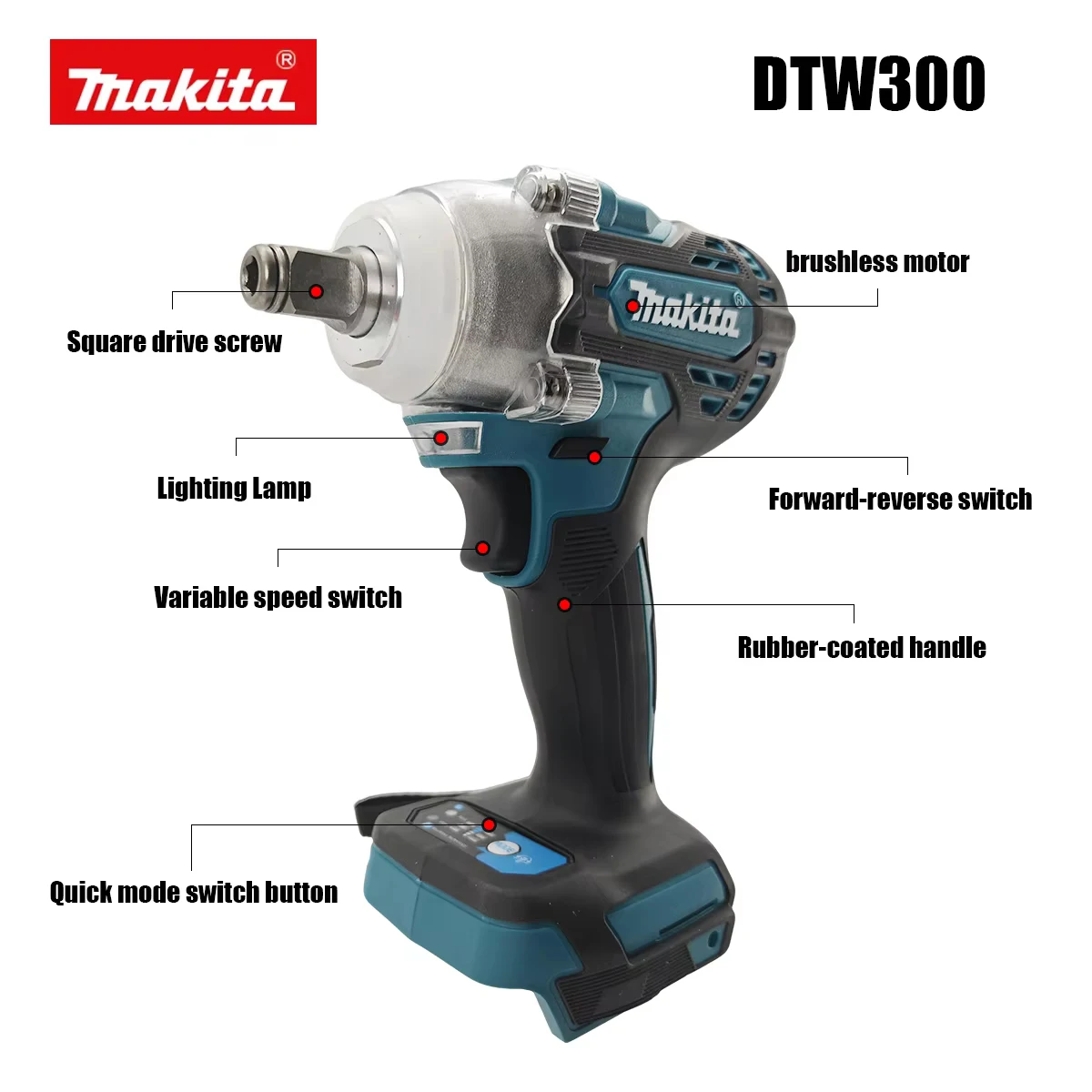 Do akumulatora Makita 18V, klu – Makita Drill Dtw300 recenzja i cena